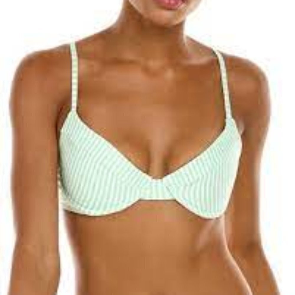 We Wore What Vintage Striped Demi‎ Bikini Top